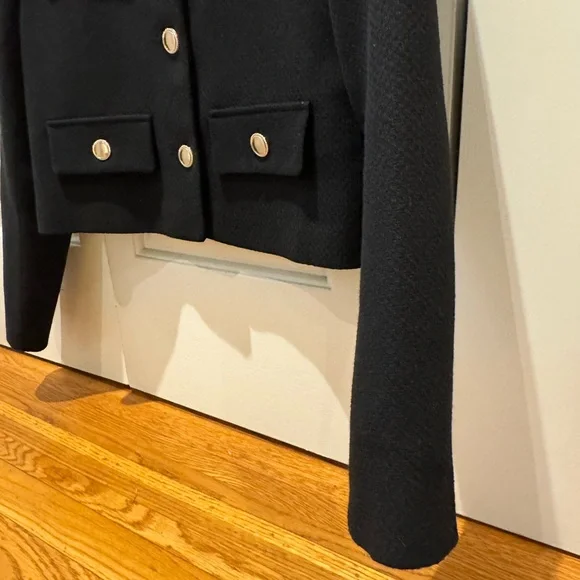 Zara Women's Black Cropped Jacket | sz XS - Picture 5 of 8